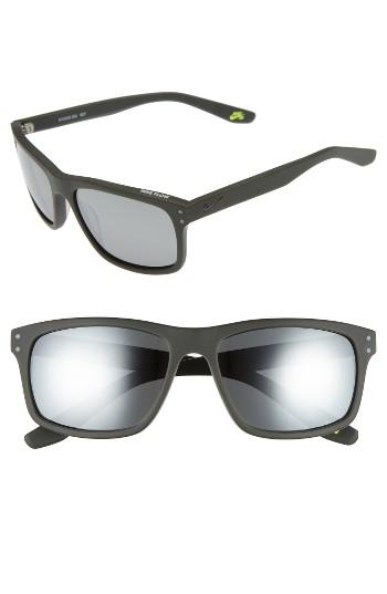 Men's Nike Flow 58mm Sunglasses - Matte Cargo Khaki