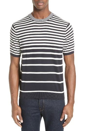 Men's Ps Paul Smith Variegated Stripe Sweater - Blue