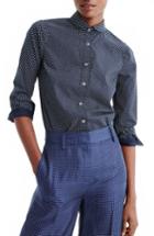Women's J.crew Polka Dot Button-up Shirt