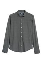 Men's Stone Rose Trim Fit Sport Shirt - Black