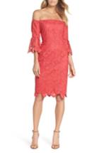 Women's Vince Camuto Poppy Off The Shoulder Lace Dress - Red