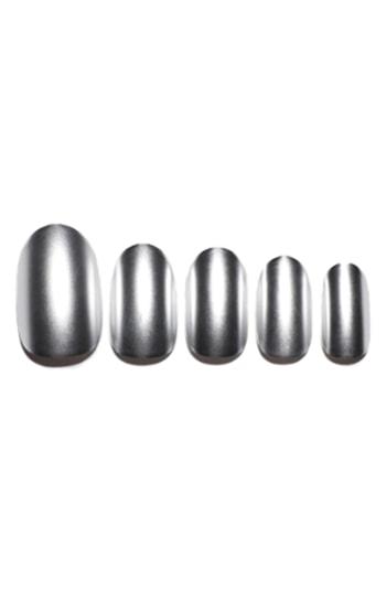 Static Nails Gunmetal Chrome Pop-on Reusable Manicure Set - Gunmetal Edit