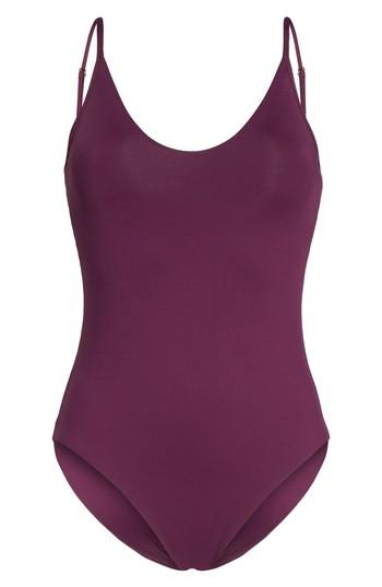 Women's Becca Color Code Clean One-piece Swimsuit - Purple