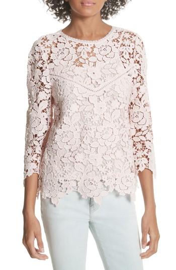 Women's Joie Charnette Lace Top - Pink