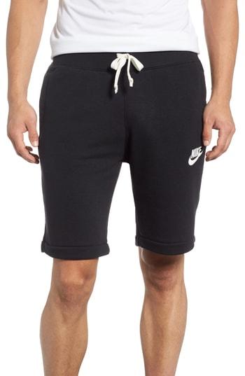 Men's Nike Heritage Knit Shorts - Black