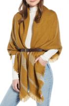 Women's Something Navy Quad Scarf, Size - Brown