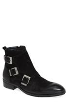 Men's Karl Lagerfeld Paris Triple Buckle Monk Boot .5 M - Black