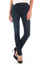 Women's Fidelity Denim Cher Velvet Stripe High Waist Slim Jeans - Blue