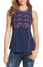 Women's Lucky Brand Embroidered Cotton Tank