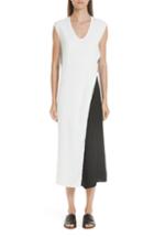Women's Zero + Maria Cornejo Colorblock Twist Dress - White