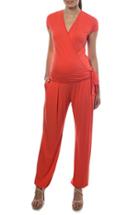 Women's Pietro Burnelli 'billie' Wrap Front Maternity Jumpsuit