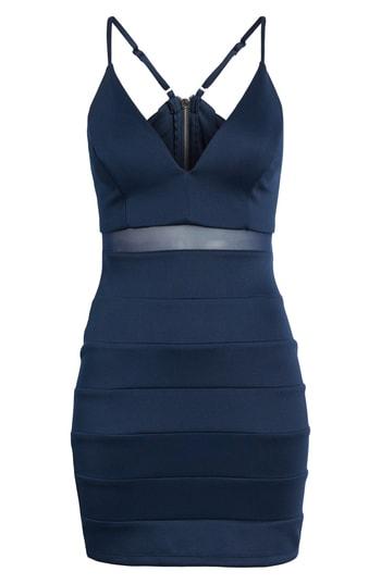 Women's Love, Nickie Lew Jewel Back Body-con Dress - Blue