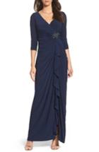 Women's Adrianna Papell Jersey Gown - Blue