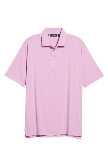 Men's Bobby Jones Liquid Cotton Stretch Jersey Polo - Purple