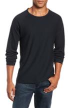 Men's Billy Reid Regular Fit Long Sleeve T-shirt, Size - Blue