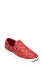 Women's Cole Haan Grandpro Perforated Slip-on Sneaker .5 B - Red