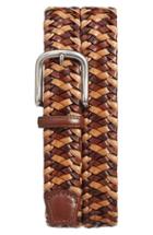 Men's Torino Belts Woven Leather Belt - Cognac