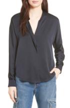 Women's Vince Double Front Stretch Silk Shirt