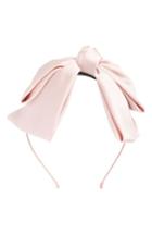 Cara Satin Bow Headband, Size - Pink