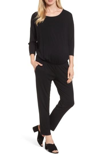 Women's Isabella Oliver Chloe Maternity Jumpsuit - Black