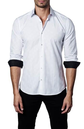 Men's Jared Lang Solid Sport Shirt - White
