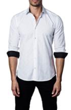 Men's Jared Lang Solid Sport Shirt - White