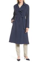 Women's Cole Haan Signature Long Drapey Trench Coat - Blue