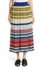 Women's Missoni Stripe Knit Midi Skirt Us / 42 It - Blue