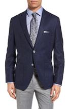 Men's Boss Janson Trim Fit Plaid Wool & Silk Sport Coat