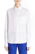 Women's Lanvin Cotton Poplin Shirt Us / 36 Fr - White
