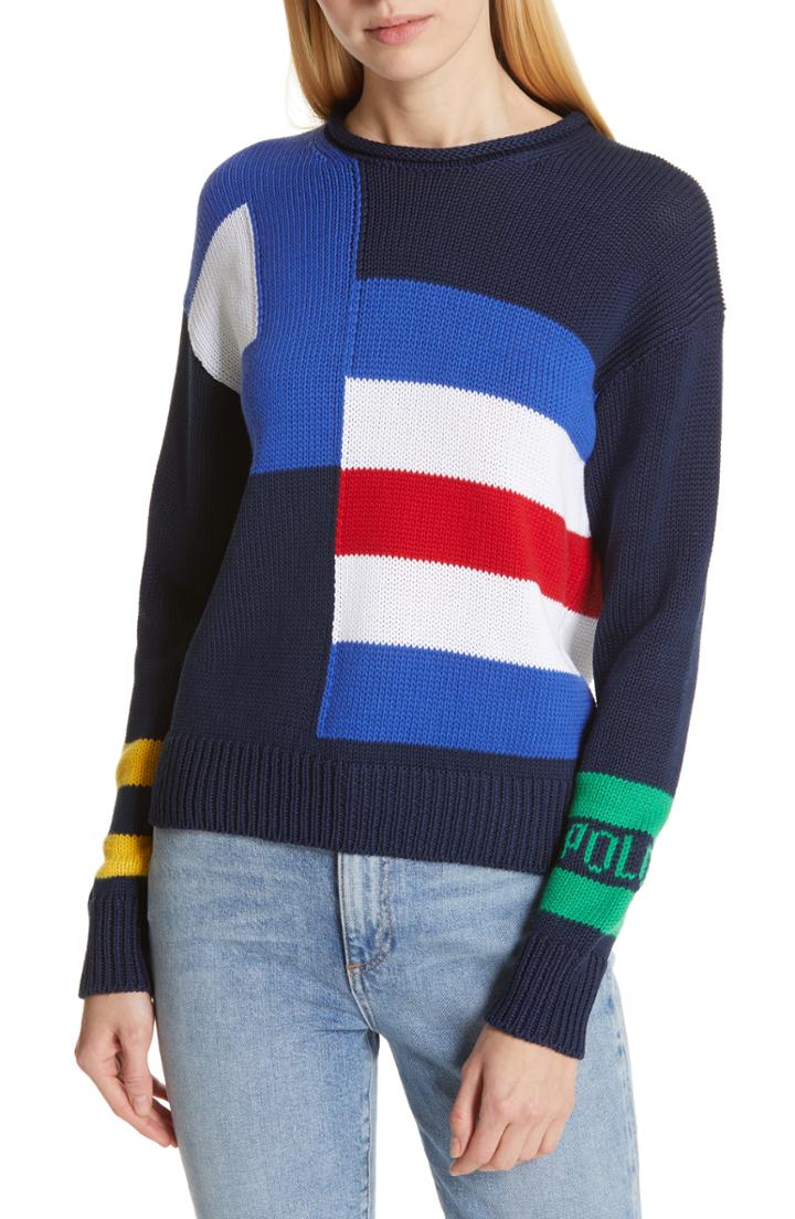 Women's Polo Ralph Lauren Signal Flag Ruana