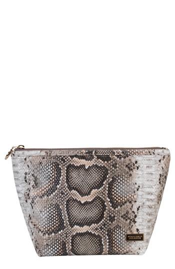 Stephanie Johnson Java Coffee Laura Large Trapezoid Cosmetics Case, Size - No Color