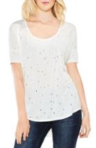 Women's Two By Vince Camuto Distressed Jersey Top - White