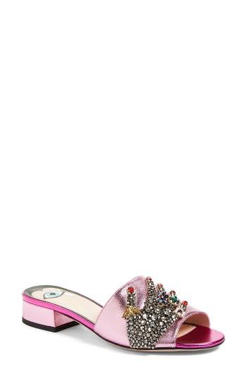Women's Gucci Wangy Embellished Slide Sandal