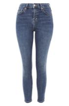 Women's Topshop Moto Jamie Jeans W X 32l (fits Like 33-34w) - Blue
