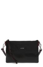 Lodis Kala Leather Convertible Crossbody Bag - Black