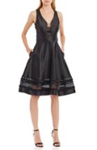 Women's Nicole Miller New York Mikado Fit & Flare Midi Dress