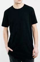 Men's Topman Longline T-shirt With Side Zips