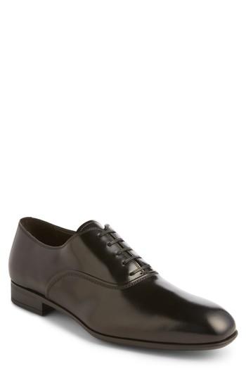 Men's Salvatore Ferragamo Dunn Derby Plain Toe Oxford M - Black