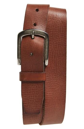 Men's John Varvatos Star Usa Classic Leather Belt - Wood Brown