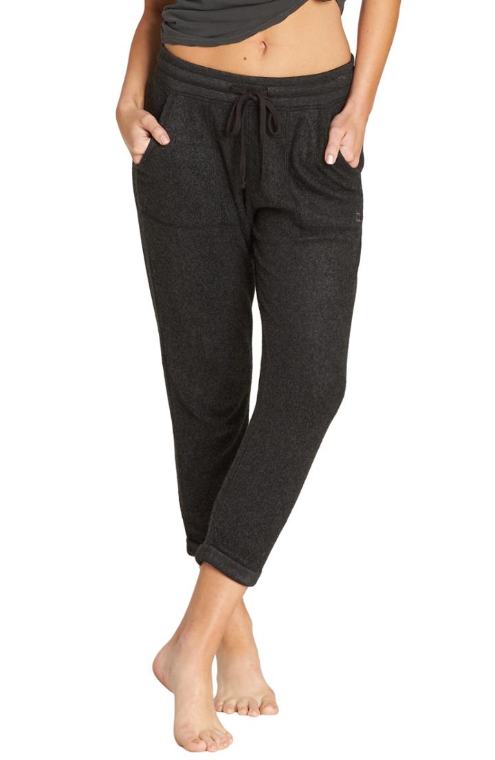 Women's Billabong So Cozy Crop Fleece Pants - Grey