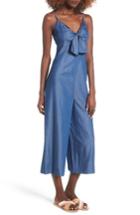 Women's Soprano Tie Front Chambray Jumpsuit