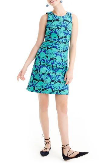 Women's J.crew Vineyard Jacquard A-line Dress