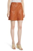 Women's Grey Jason Wu Leather Sailor Shorts - Brown