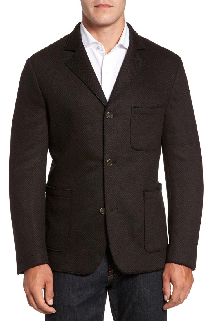 Men's Flynt Laser Edge Wool Blend Jersey Sport Coat