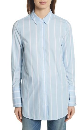 Women's Equipment Arlette Stripe Cotton Shirt - Blue