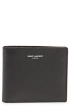 Men's Saint Laurent Pebble Grain Leather Wallet - Black