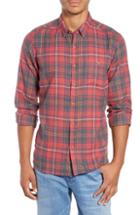 Men's Hurley Kurt Plaid Flannel Shirt - Red