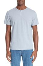 Men's A.p.c. Eric Stripe Henley T-shirt - Blue
