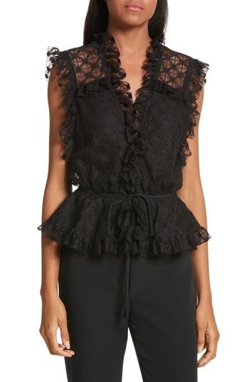 Women's Milly Claire Lace Top - Black